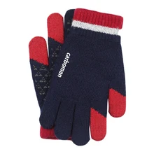 Мужская и женская зимняя Осенняя вязаная перчатки с сенсорным экраном плотные теплые плюшевые льняные перчатки варежки противоскользящие уличные спортивные перчатки