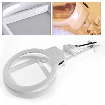 

Portable Double Side Mirror Foldable LED Light Illuminated 2.5x Magnifyin