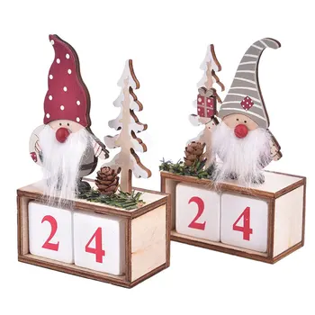 

1pc Christmas Calendar Merry Christmas Decorations Xmas Gifts Santa Claus Elf Decor