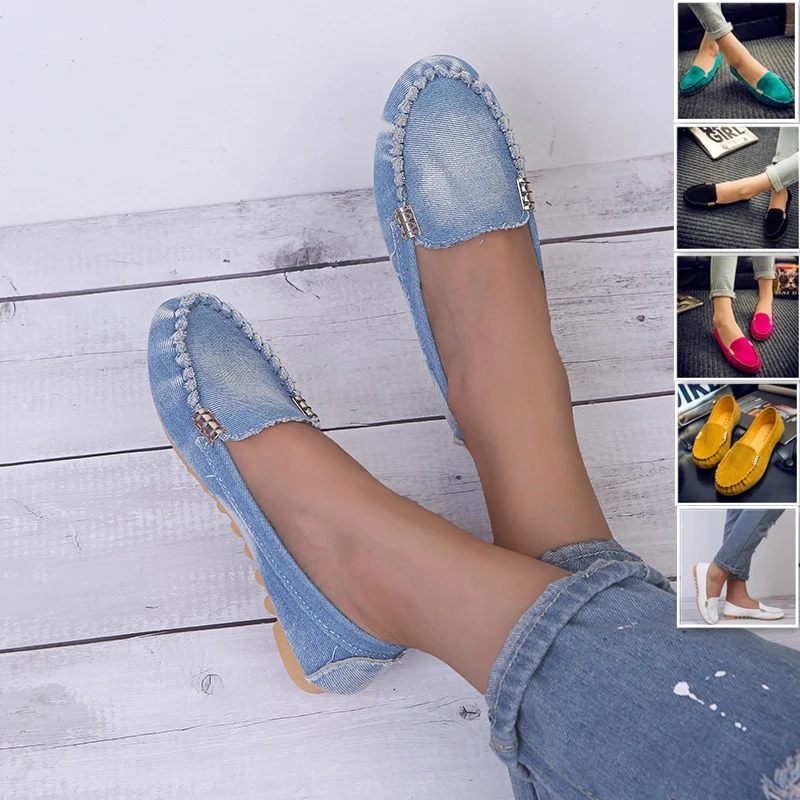Denim flats Clearance