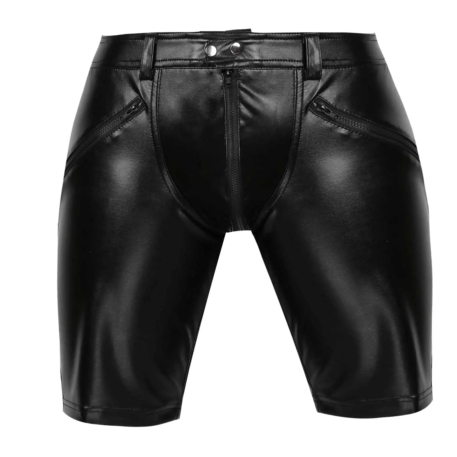 Black Latex Pants Mens Sexy Leather 