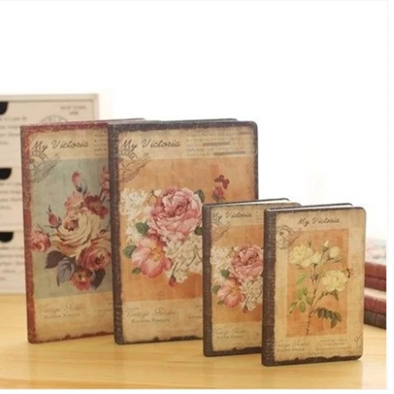

Oein Flower Notebook EU Retro Cloth Cover Notebook Personal Diary Book Vintage Notebook Korean Stationery School-supplies