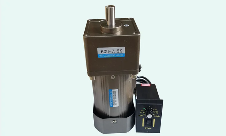 6IK300RGU-CF AC220V 300W AC Gear Reducer Motor, High Torque, Reversible, Adjustable Speed + Speed Control Device