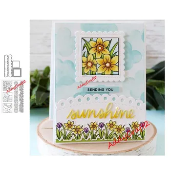 

New Bunny flower bush Metal cutting dies and Clear Stamps Transparent Silicone Seal for DIY scrapbooking 2020