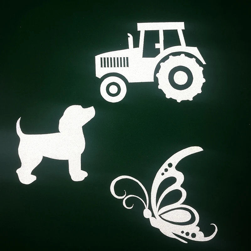 Silver iron on Reflective Vinyl HTV Sheet Stickers for Clothing Fabric Tape Heat transfer Vinyl Film DIY
