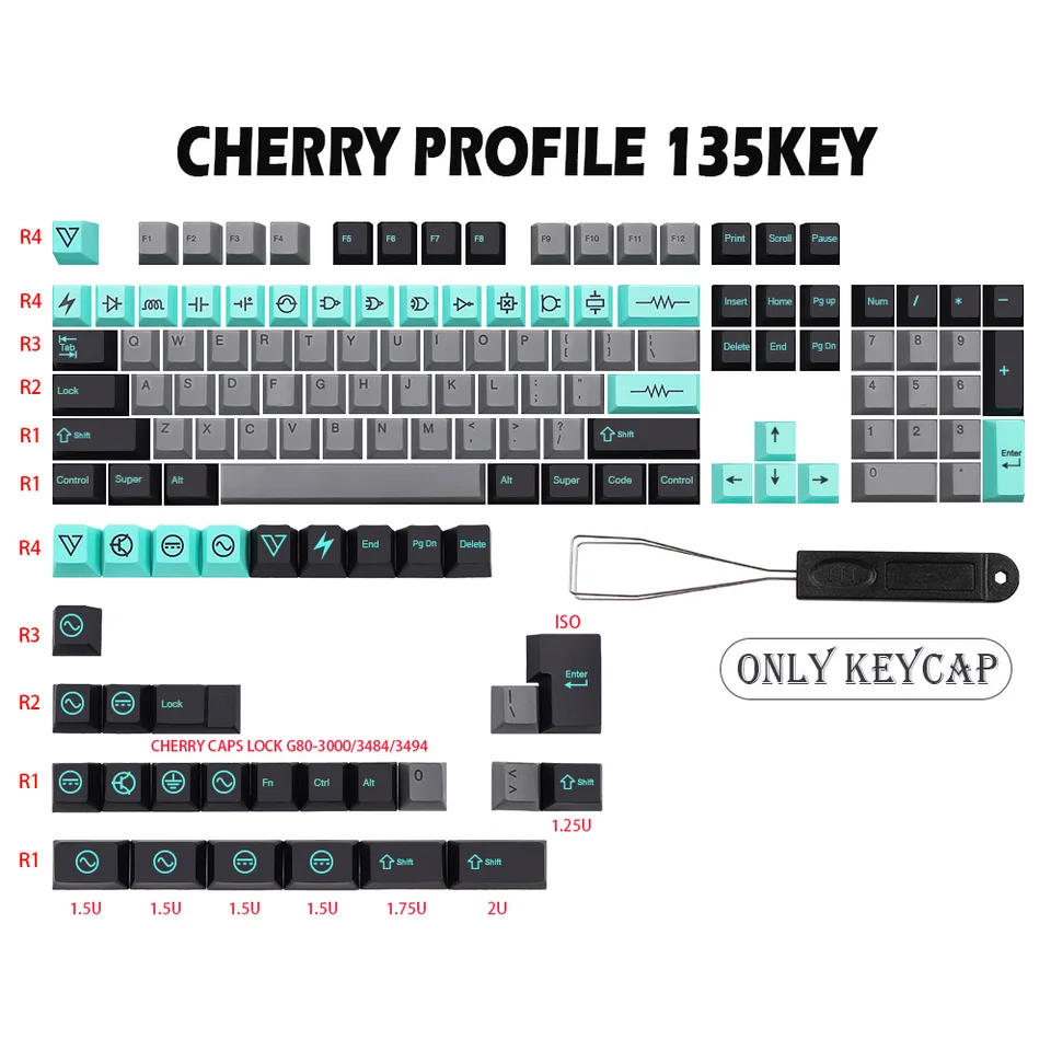 GMK-KEY電気キーキャップセット桜プロファイルpbtキーキャップmx