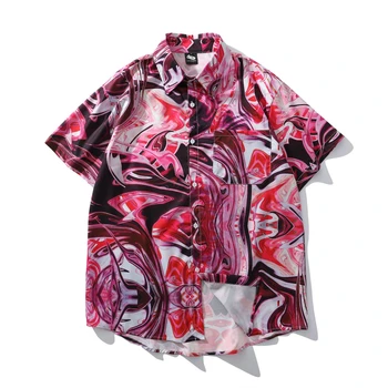 

Men Top Shirts Short Sleeves 3D Digital Printing Technology Graphic Shirt Fashion Casual Shirt Beach Shirt Short Sleeve Shirt