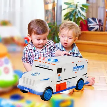 

Electric Car Toy Electronic Piggy Bank Kids Boys Money Safe Box Jar Coins Cashes Bills Password Key Code ATM Saver Toy