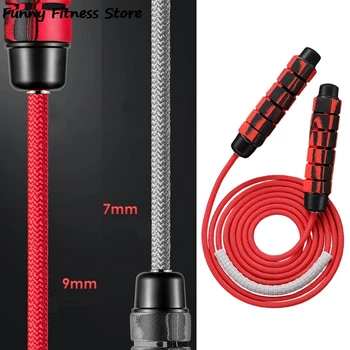 

Jump Ropes Weave Skip Rope Skipping Wire Sports Fitness Crossfit Adjustable Fast Speed Sponge Jumping Rope Workout Equipments