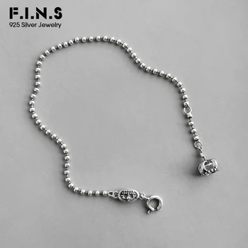 

F.I.N.S Trendy Vintage 925 Sterling Silver Charm Bracelets Crown Zircon Bracelets on Hand Bracelet Silver 925 Fine Jewelry
