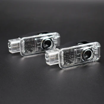 

2pcs led Car Door Warming laser projector logo lamp For audi A1 A3 A4 A5 A6 Q7 TT R8 S3 B5 B6 B7 B8 C5 C6 quattro welcome light
