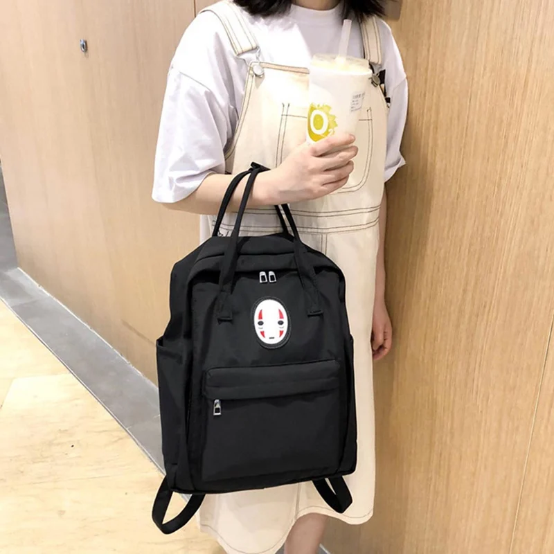 Унесенные Призраками Без лица Мужской рюкзак Kaonashi для женщин и девочек детские модные сумки