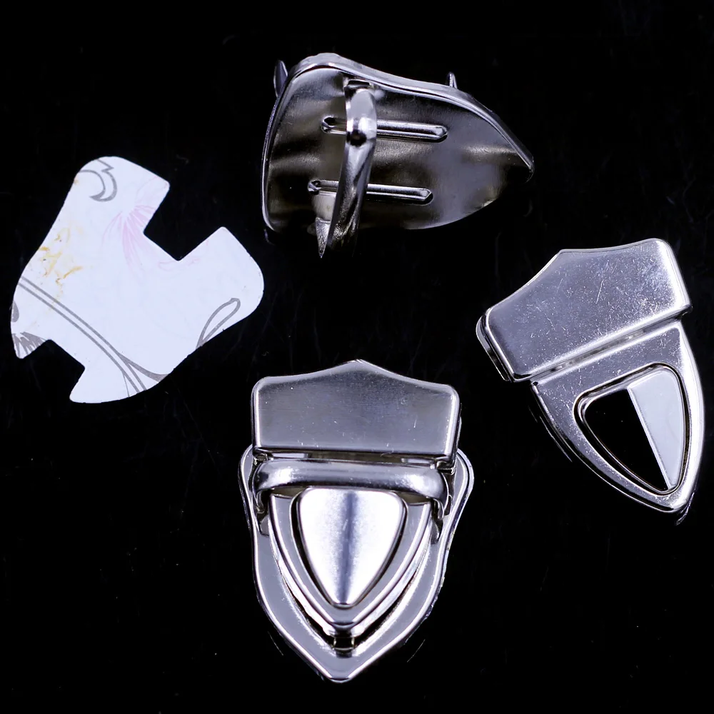 Press Push Closure Purse Tongue Briefcase Spring Lock Snap Durable Bag Clasp Handbag Leather Luggage Hardware 40x30mm