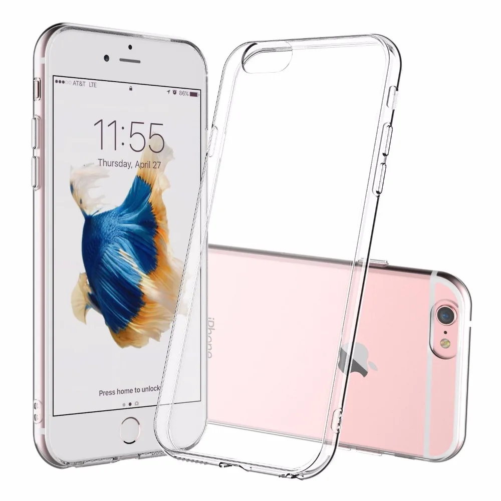 Прозрачный мягкий силиконовый чехол для iPhone XS Max XR X Ультратонкий 7 8 6 6S Plus 4 4S 5 5S SE |