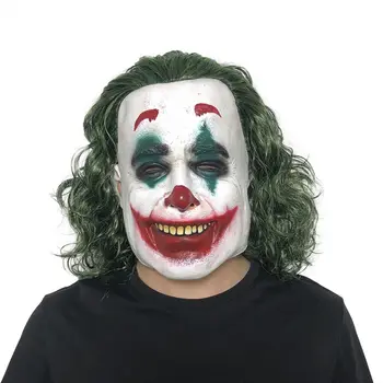

Halloween Scary Movie Clown Mask Joker Frank Latex Mask Full Face Covered Cosplay Mask For Festival Masquerade Party Props