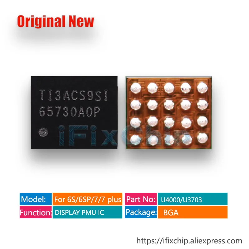 

10pcs/lot U3703 For iphone 7/7plus/7 plus CHESTNUT DISPLAY PMU POWER SUPPLIES IC Chip