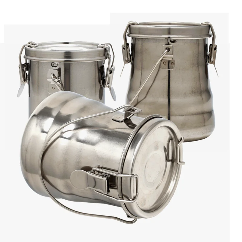 Stainless steel pen-washing bucket sealed portable pen-washing device drying pen holder sketching oil painting art supplies paint washing bucket