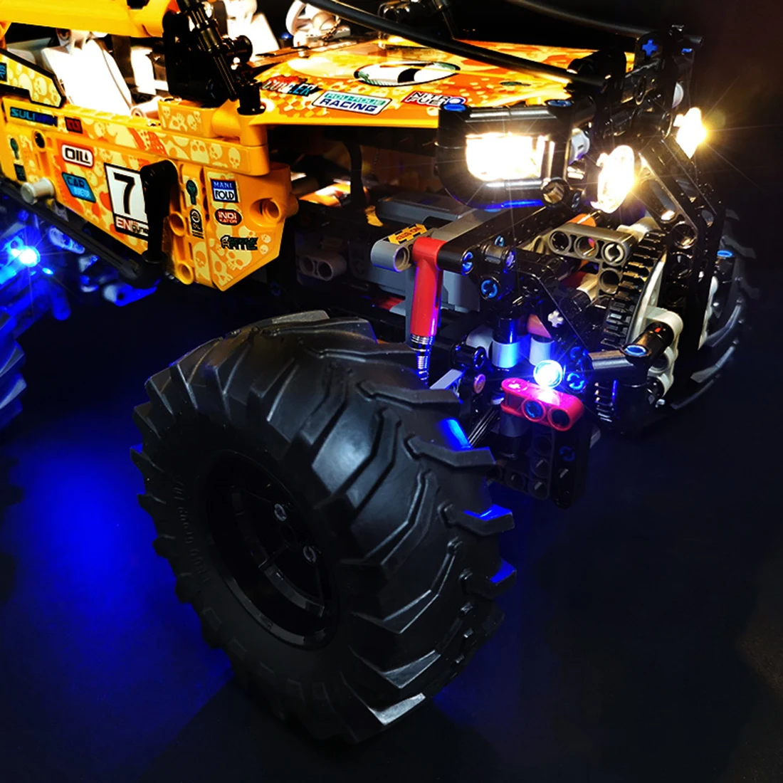 Светодиодный комплект с питанием от батареи для 4x4 внедорожника 42099 светодиодный в комплекте только-классическая/RC версия
