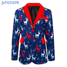 JAYCOSIN мужская одежда Зимний Рождественский костюм куртки модные рубашки с длинным рукавом блузки мужские свадебные костюмы Блейзер Homme 1125