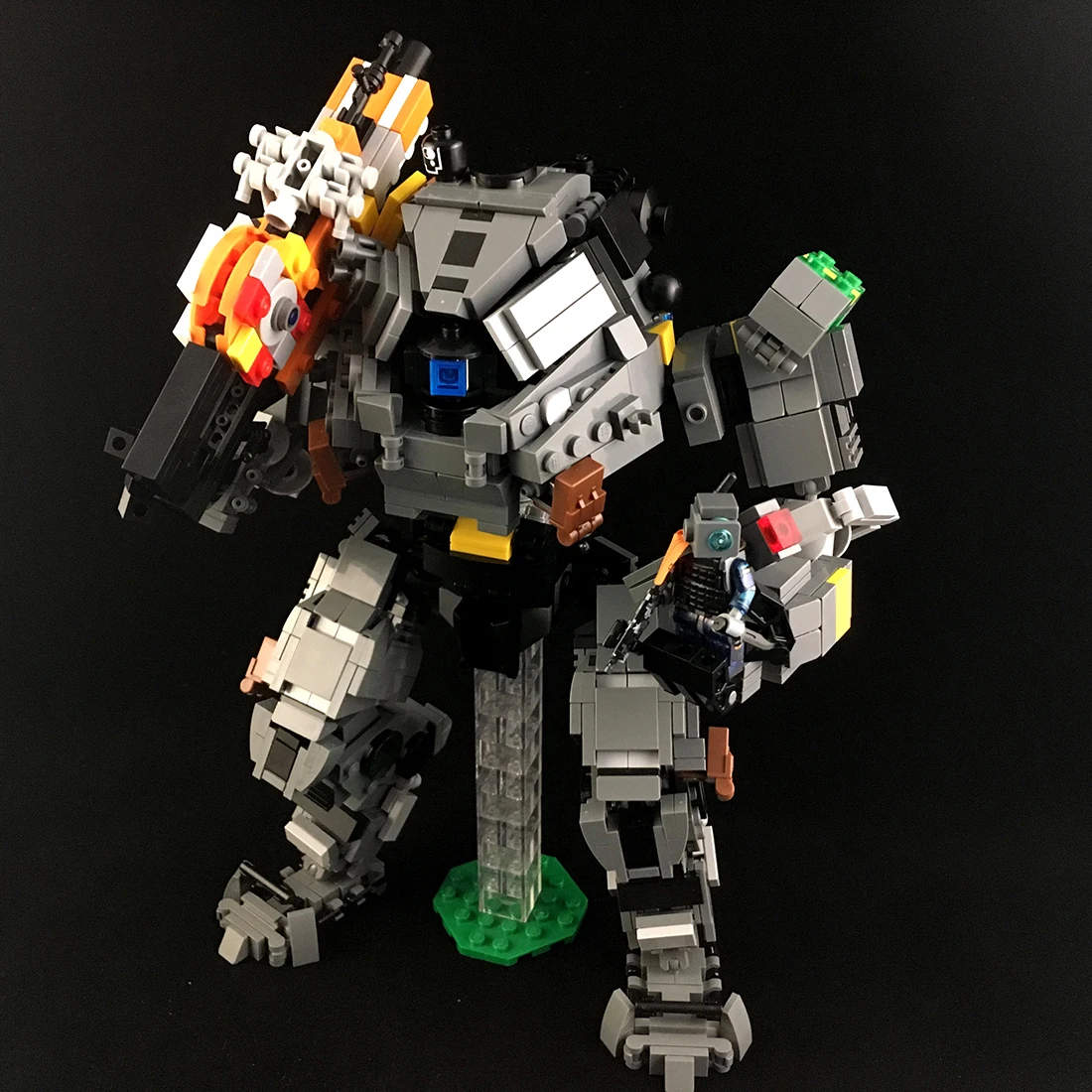 Стебель MOC Ronin армейская группа солдат Polaris Ranger Mecha кирпичи маленькие частицы строительные блоки Обучающие игрушки набор с Kinfe