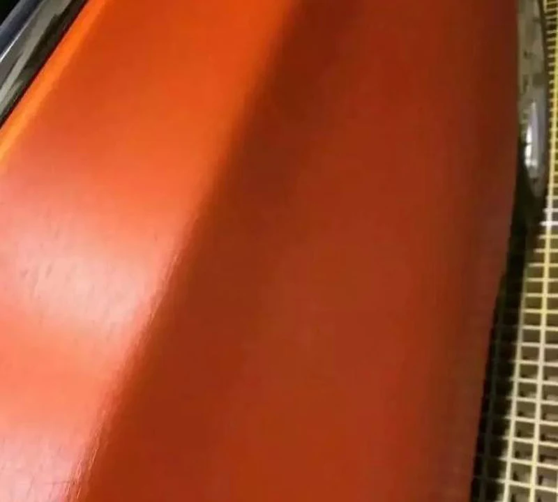 Orange Brushed Metallic Vinyl Wrap-3