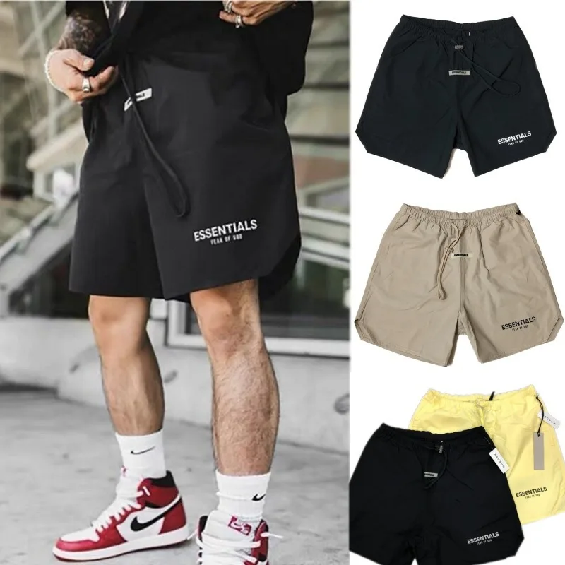 

Men Fitness Bodybuilding Shorts Man Summer Gyms Workout Male Breathable Mesh Quick Dry Sportswear Jogger Beach Short Pants