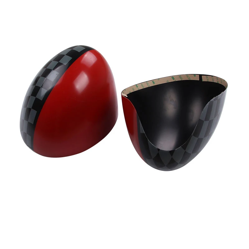 2pcs Door Rear View Mirror Covers Stickers For Mini Cooper S Clubman Countryman Paceman R55 R56 R57 R58 R59 R60 R61 F55 F56 - Color Name: JCW