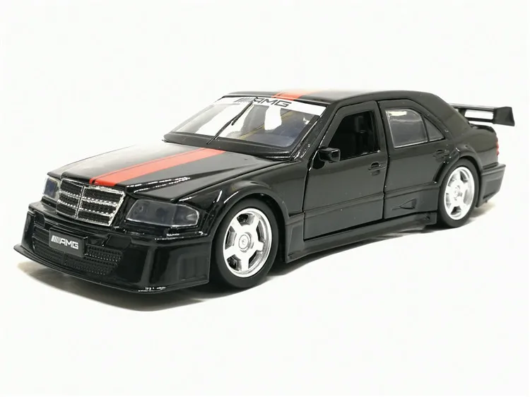 Новое поступление 1:32 AMG 190E DTM гоночная модель автомобиля из сплава игрушечная спортивная машина украшение обучающая игрушка автомобиль для мальчиков Игрушки Подарки - Цвет: Черный