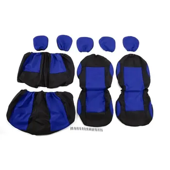 

9pcs Detachable Auto Car Seat Covers Washable Knitted Universal Seat Protective Covers Car-styling Car Sedan Truck Van Vehicle
