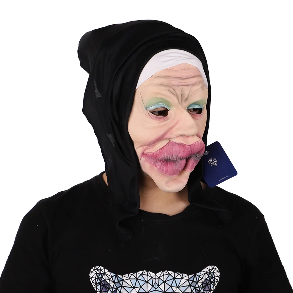 Funny Halloween Party Mask Masquerade Cosplay Costume Props Zombie Undead Latex Full Face Mask Increase Festive Atmosphere