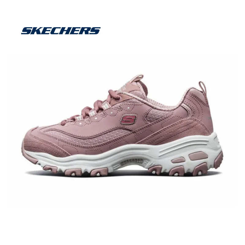 Skechers D'lites кроссовки на платформе женские удобные вулканизированные туфли Тройная подошва металлик Блестки Bling Footwear13142-MVE - Цвет: 13142-MVE