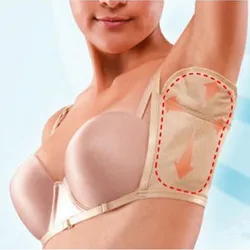 2pcs Washable Deodorant Armpit Absorbent Sweat Pads Summer Reusable Sweat Perspiration Pad Shield Underarm Guards Dress Clothing