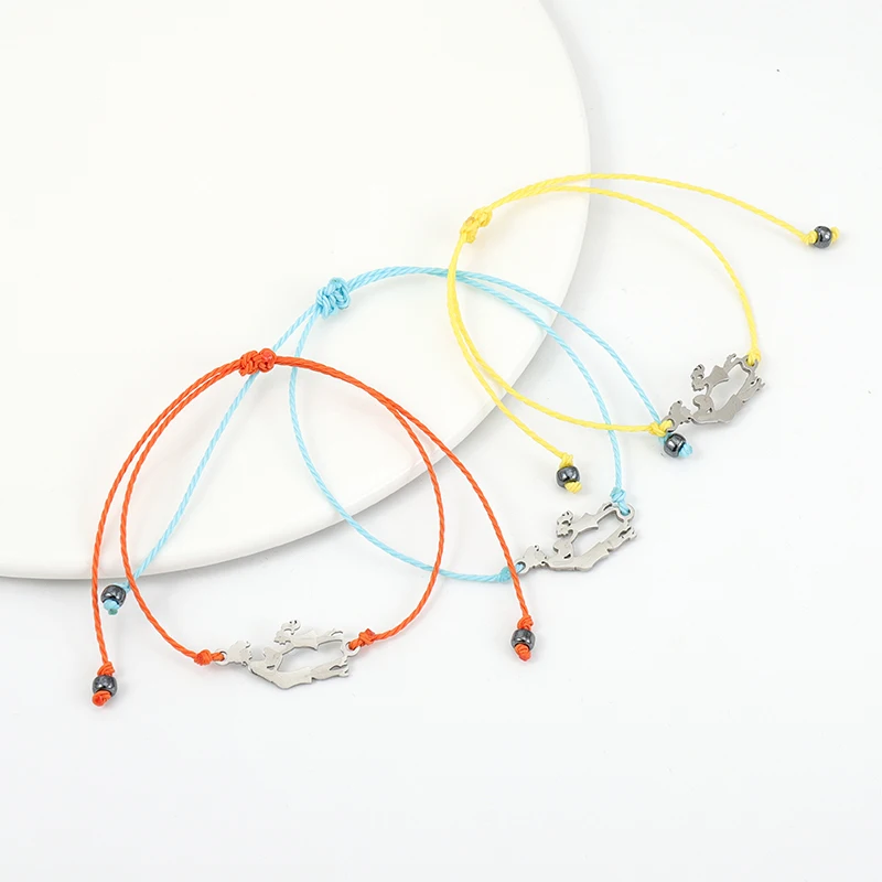 

G.YCX Lovely MOM Daughter Family Bracelets for Women Men Multicolor Ajustable Red String Couple Matching Bracelets DIY Jewelry