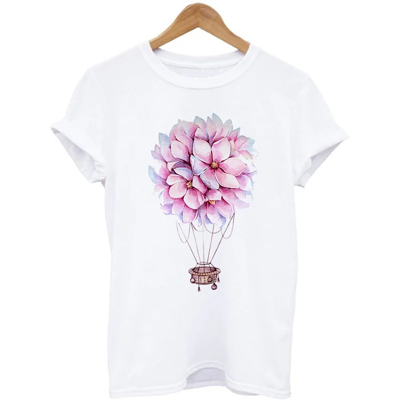 Yellow T Shirt Women 2020 New Summer Short Sleeve Floral Flower Fashion Lady Top Tshirt Ladies Womens Graphic Female Tee T-Shirt
