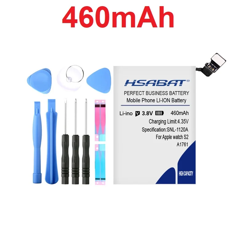 for Series 2 42mm HSABAT 460 мА/ч, Батарея для наручных часов Apple watch, A1578 A1760 A1761 A1579 Series 1 Series 2 38 мм 42 мм Series1 Series2 - Цвет: for Series 2 42mm
