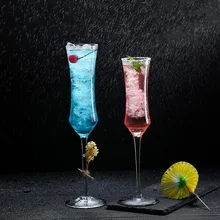 2 шт Хрустальные стеклянные бокалы для шампанского бессвинцовые прозрачные бокалы искусственный выдувной сверкающие стеклянные специальные чашки для питья