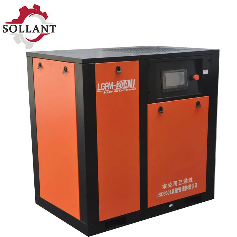 

11kw screw air compressor sollant380v50hz Accessories of Screw Air Compressor for Centralized Gas Supply System/15HP