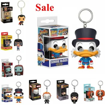 

HOT Keychain TINA BELCHER ASH SALLY SCROOGE McDUCK CHOST RIDER ELVIRA Marvel Action Figure Model toys Christmas gift