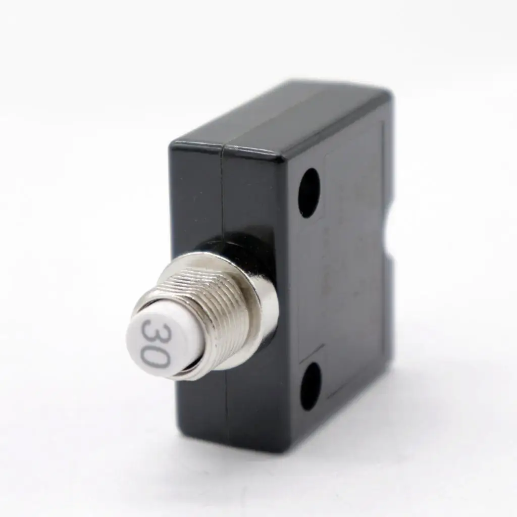 30 Amp Circuit Breaker Push-Button Reset with Quick Connect Terminals and Clear Waterproof Button Cover | Автомобили и мотоциклы