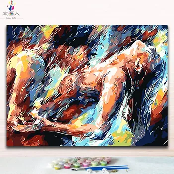

colorings paints By Numbers diy colorful abstract figure paintings coloring by numbers modular painting handwork for hoom decor