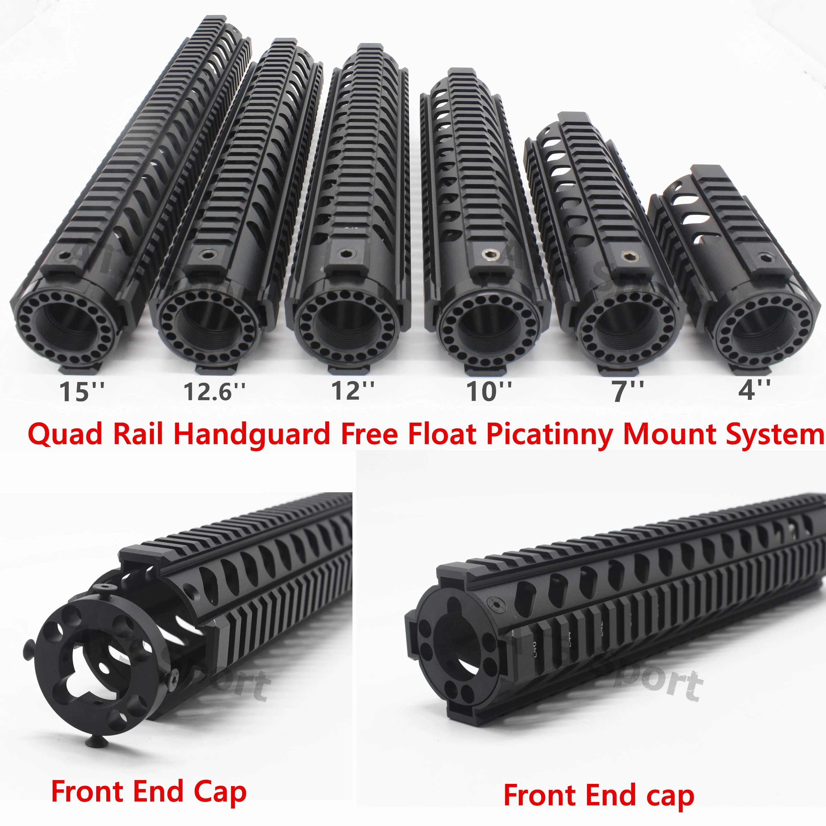 Tactical 4 7 10 12 12 6 15 Inch Black Quad Rail Handguard Free Float Rail Mount System Picatinny Rail M16 Fit Ar15 223 5 56 Scope Mounts Accessories Aliexpress