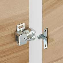

2Pcs Cabinet Door Copper Double Roller Catch Ball Latch Roller Catches Cupboard Home Use Double Ball Cabinet Locks Hardware Tool