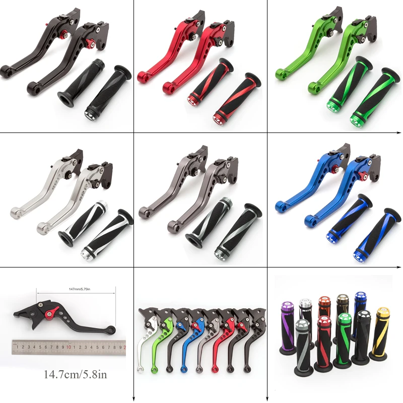 

CNC Adjustable Motorcycle Brake Clutch Lever Hand Bar Grips Set For Honda CBR250R CBR 250R 2011 2012 2013