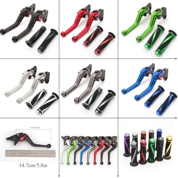 

CNC Adjustable Motorcycle Brake Clutch Lever Hand Grips Set For Honda CBF600 cbf 600 2008-2009