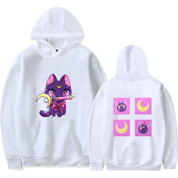 

Popular print Sailor Moon Hoodies boys girls Harajuku Sweatshirts pullovers Sailor Moon Hoodie Autumn white Men Women Hooded