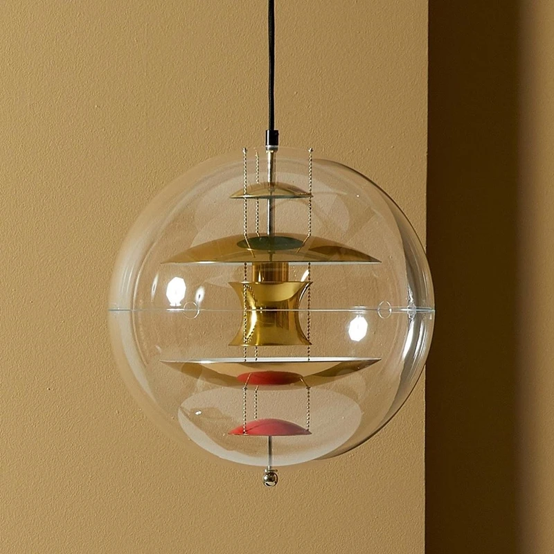 Acrylic and gold pendant light Clearance