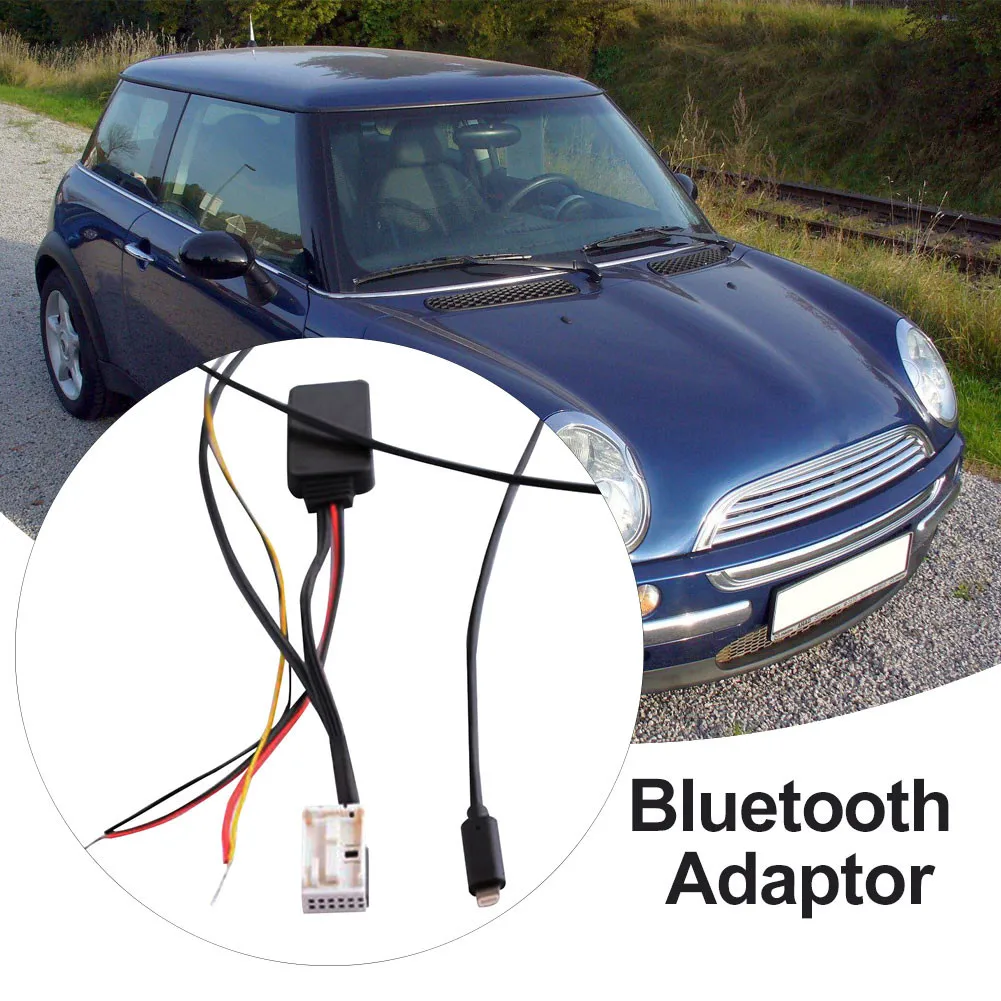 12 В автомобильный Bluetooth аудио кабель автомобильный Bluetooth AUX адаптер подходит для R50 R52 R53 2001-2006 аудио кабель автомобильные аксессуары