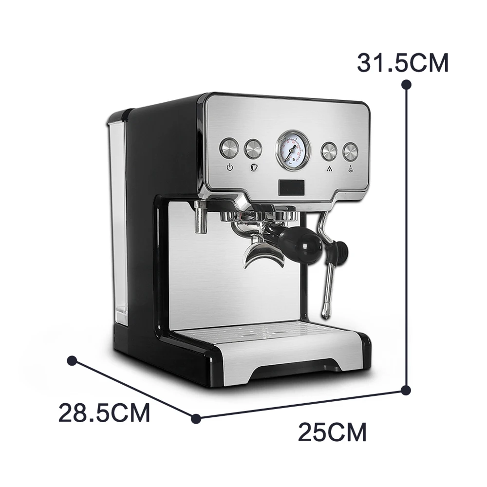 ITOP 15 Bar Italian Type Espresso Coffee Machine With Milk Frother Semi Automatic Cappuccino Coffee Machine Hot Water