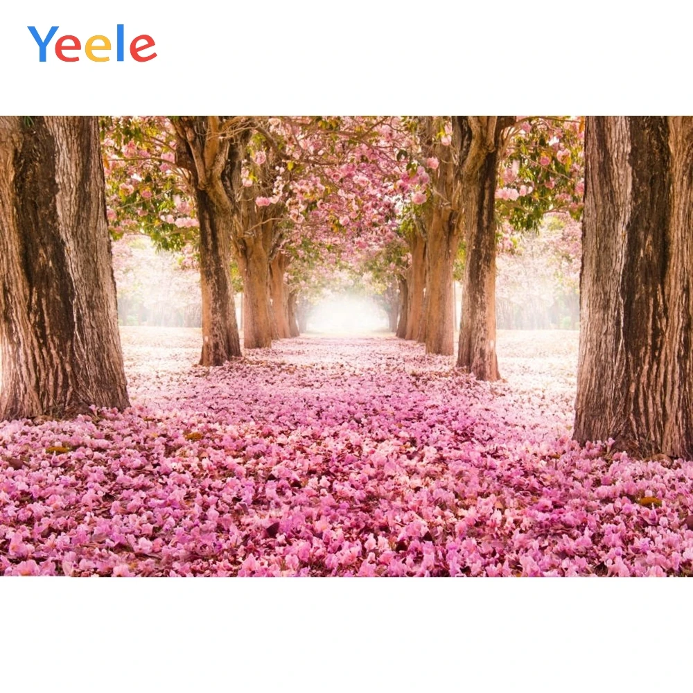 

Yeele Wedding Photography Backdrops Flower Castle Tree Custom Children Birthday Party Photographic Background For Photo Studio