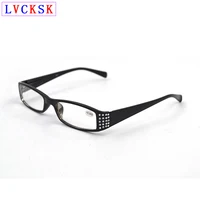 New Women Diamond Reading Glasses Ladies Spring Temple Rectangle Presbyopia Spectacles Female Rhinestone Eyeglasses D5 1